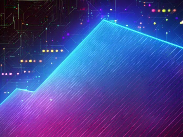 Abstract representation of rising technology trends and innovations