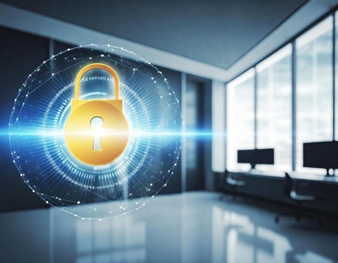 Digital security lock being bypassed by data streams in a modern office environment