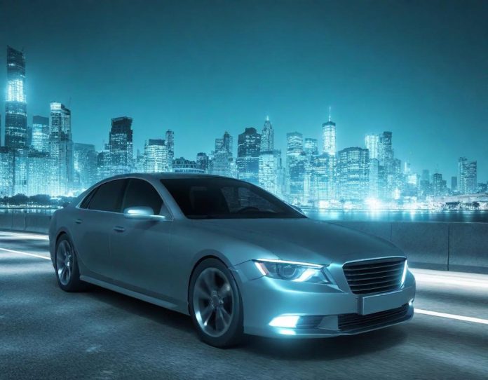 Autonomous vehicle operating in urban environment during daytime