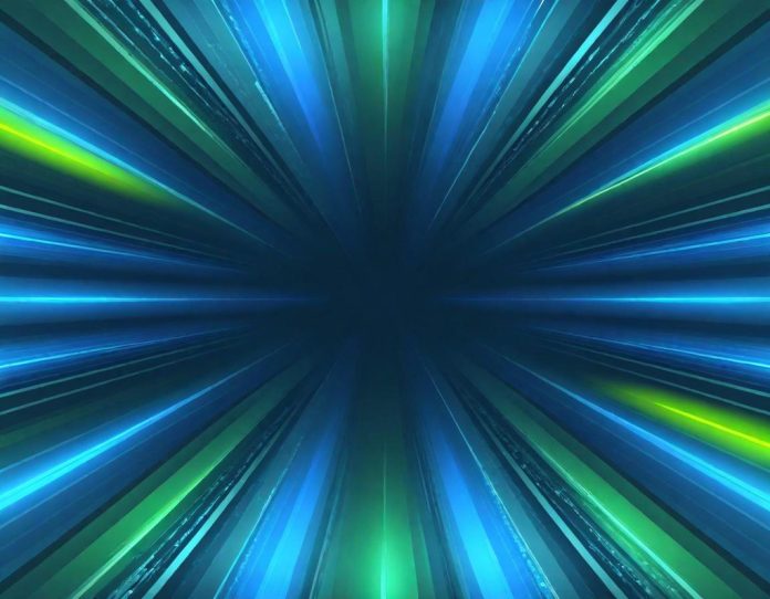 Abstract visualization of secure network authentication and cloud infrastructure connections